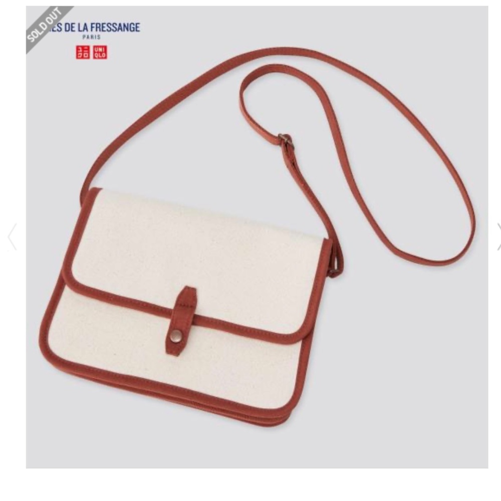 Ines de la Fressange Mini Canvas Shoulder Bag for Uniqlo